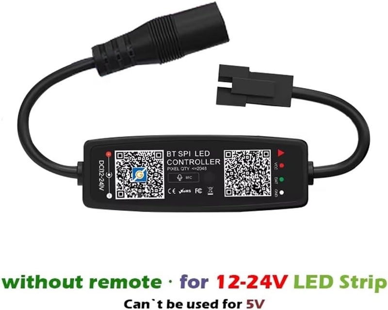 WS2812B Bluetooth LED Controller APP Music Sync For WS2811 WS2812 SK6812 Light Strips 12V 24V DC - Image 2